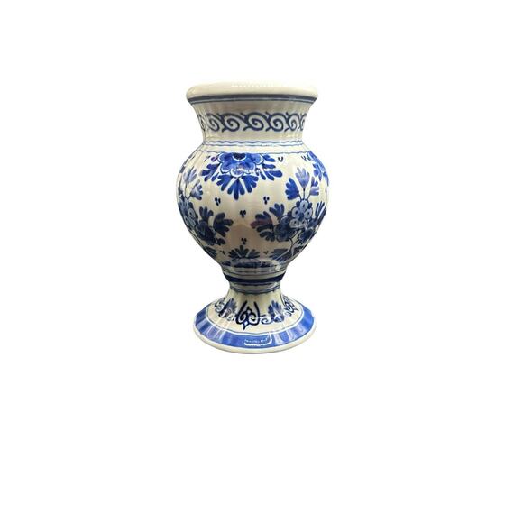 Royal Delft Blue & White Vase 6" Hand Painted Porcelain Vase 4867 FWE DB - Picture 6 of 6